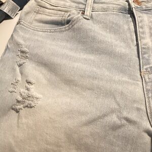 Light Blue Distressed Women Jeans